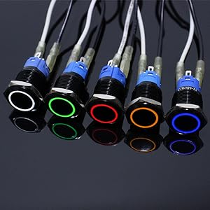 Power Switch 19mm Momentary